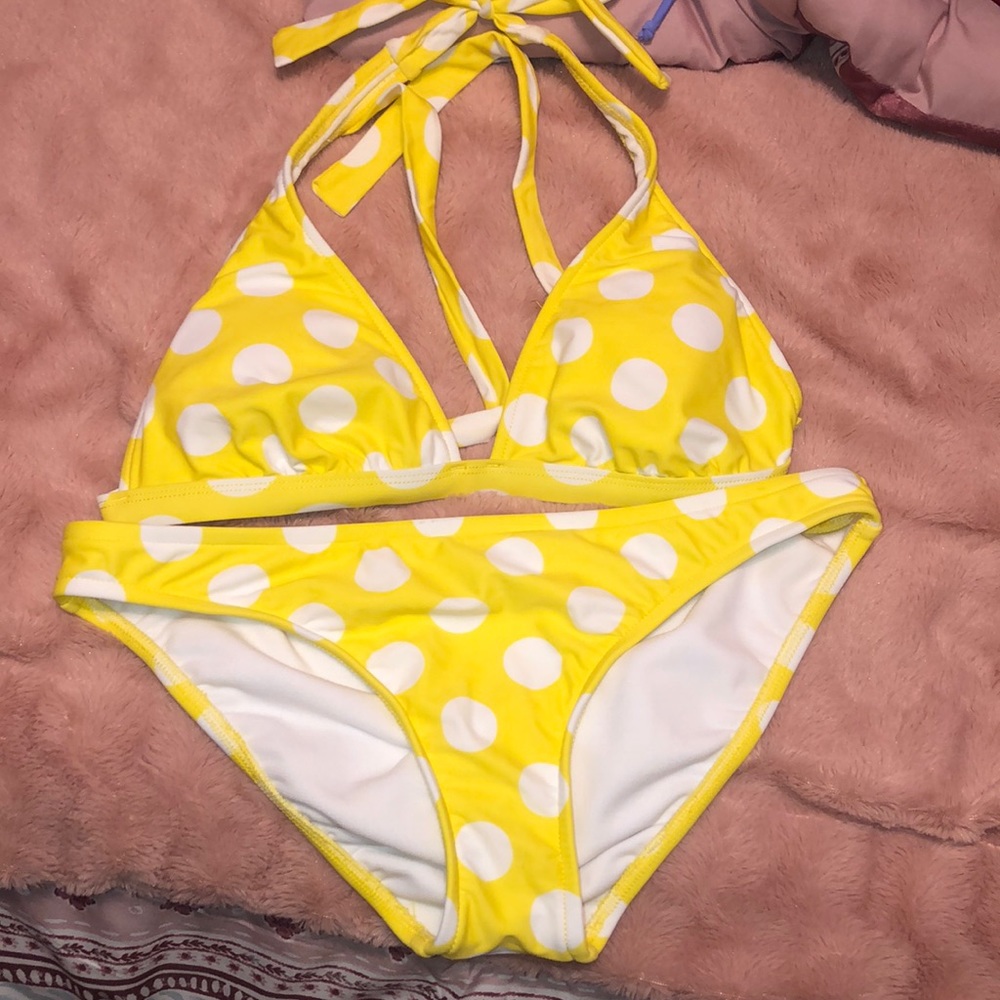 Yellow Polka Dot Bikini